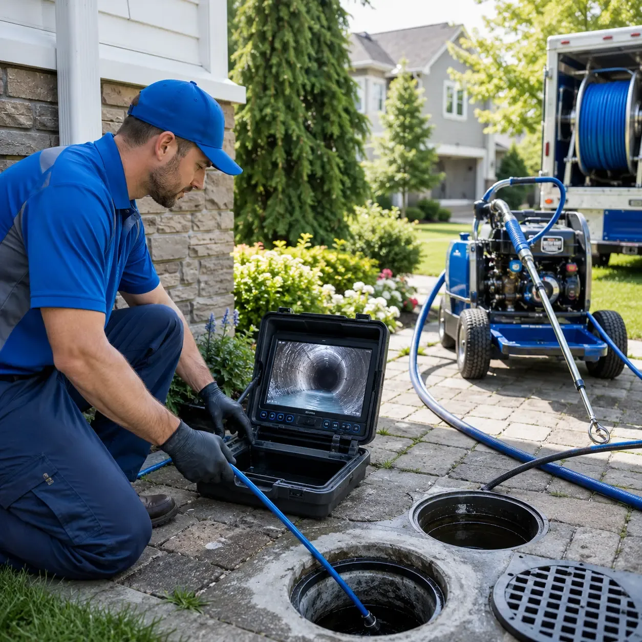 Outdoor drain cleaning professionals serving Mclain, MS
